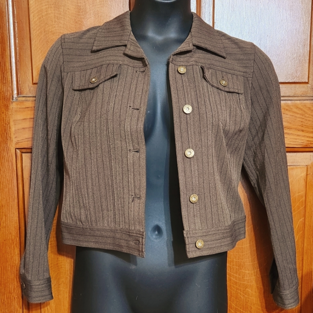 Rafaella Jacket, size 8 petite, brown
